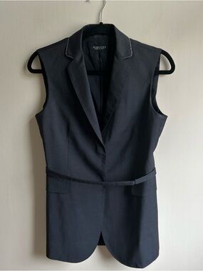 Marlow Women's Sleeveless Tailored Vest in Blue
